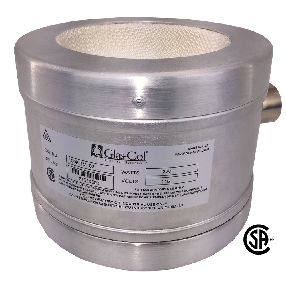 Aluminum housed mantle for 5000ml spherical flask, 600W, 115V